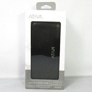 Ativa USB 2.0 7-Port Hub 434-959 Black New In Box Sealed